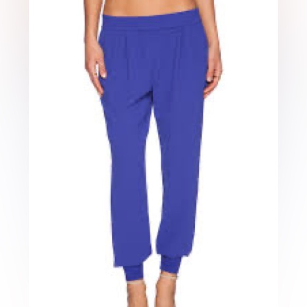 Joie Women’s Mariner Crepe Royal Blue Joggers, size small